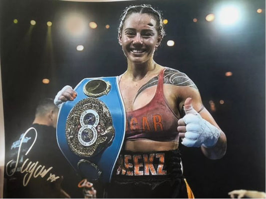 Cherneka Johnson (WBA & former IBF womens world champion) signed 16x12 photo