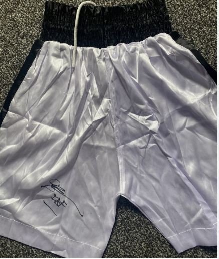 Sunny Edwards former IBF world champion signed boxing shorts