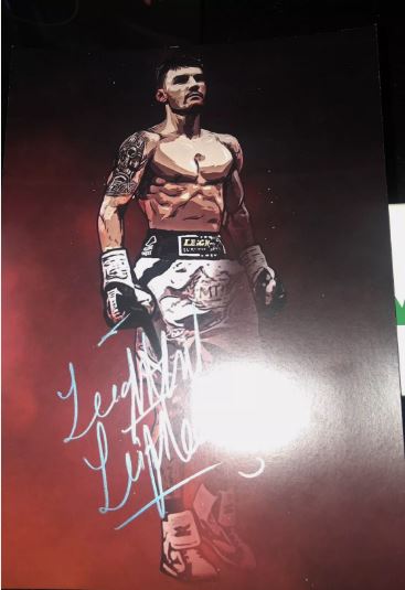 Lethal Leigh Wood (former 2x WBA world champion) signed A4 photo